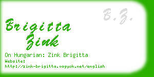 brigitta zink business card